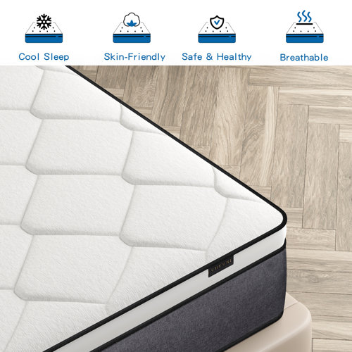 Alwyn Home Medium Memory Foam Hybrid Mattress & Reviews Wayfair